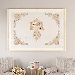 4шт. аппликация из резного дерева AJEW-DC0001-54