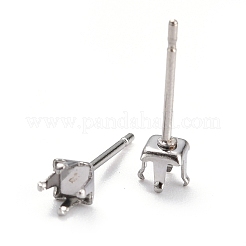 Configuración de aretes de acero inoxidable 304 que no se deslustran&nbsp;LS-STAS-B004-04P-G