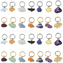 35 шт. подвески из натуральных смешанных драгоценных камней 7 цветов&nbsp;PALLOY-YW00144-01