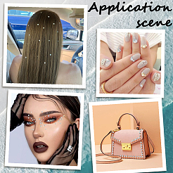 Плоские круглые акриловые наклейки со стразами DIY-SP0004-41