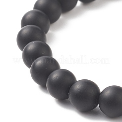 Edelstein runde Perle Stretch-Armbänder&nbsp;X-BJEW-JB02368