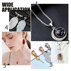 Класс латунный залог щепотки льда для изготовления кулона&nbsp;KK-PH0001-35G-NR