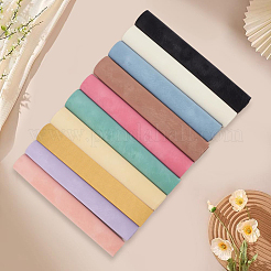 10 Stück 10 Farben mattierte PVC-Kunstlederstoffe&nbsp;DIY-CL0001-71A