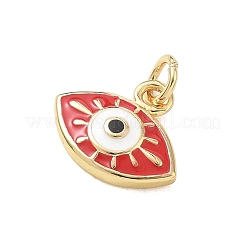 Pendentifs d'émail en laiton &nbsp;KK-CBA3F25-12G