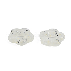 Perles acryliques opaques style pierre marbrée&nbsp;OACR-G009-06C