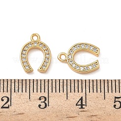 Латунные микропаве прозрачные кубические циркониевые подвески&nbsp;KK-B160-19G