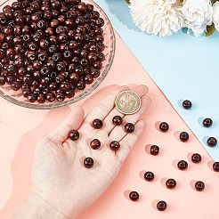 Крашеные натуральные деревянные бусины&nbsp;WOOD-GO0001-07C