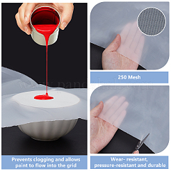 Нейлоновая сетчатая ткань&nbsp;AJEW-WH0678-72F