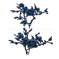 Ткань из полиэстера с узором в виде цветка и ветки&nbsp;PATC-WH0009-05D