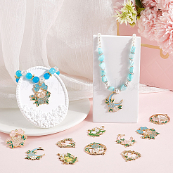 20шт 10 стиля подвески из сплава с эмалью&nbsp;FIND-SC0012-31