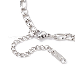 Изготовление ожерелья из цепочки Фигаро толщиной 4.5 мм из нержавеющей стали 304&nbsp;AJEW-JB01443