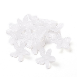 5-лепестковые прозрачные акриловые шарики OACR-A017-15