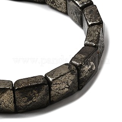 Браслеты из натуральных бусин пирита для женщин и мужчин BJEW-C097-06-05