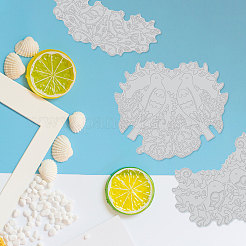 Металлические штампы из углеродистой стали с горячей фольгой&nbsp;DIY-WH0226-022