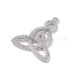 Pendentifs en laiton zircon cubique transparent&nbsp;KK-A300-16P