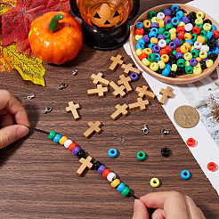 Наборы для изготовления браслетов из пластика и дерева своими руками&nbsp;DIY-SC0027-35