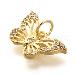 Подвеска из латуни с микропаве из кубического циркония&nbsp;KK-H508-27G