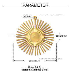 Anhänger aus Edelstahl 304&nbsp;STAS-OY016-26G
