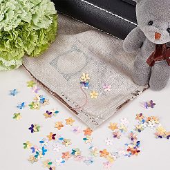 10 цвет пластиковых бусинок-пайеток FIND-OC0001-82