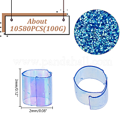 プラスチックチューブビーズ100g  コラム  藤紫色  3x2mm  穴：1.8mm&nbsp;KY-HY0001-15B