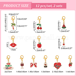 Маркеры петель красного ряда HJEW-AB00196
