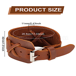 1шт. браслеты из воловьей кожи для мужчин&nbsp;BJEW-LP0001-18