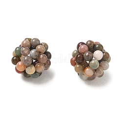 Perle intrecciate di agata alashan naturale&nbsp;GG-CBA2E9C-C04-02