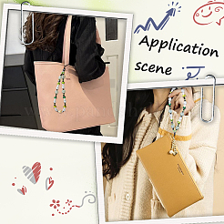 2шт. ремешок для мобильного телефона с бусинами из смолы&nbsp;HJEW-GF0001-47A