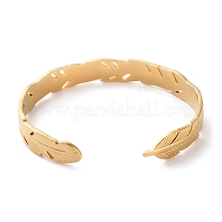 Braccialetti a polsino in acciaio inossidabile 304 per donna&nbsp;LS-BJEW-K263-05G-07
