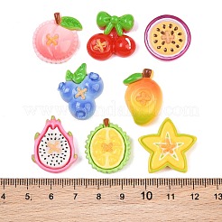 Undurchsichtige Harz-Imitations-Fruchtknopf-Cabochons&nbsp;RE-CBA0A66-01