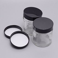 Круглые стеклянные контейнеры для хранения&nbsp;GLAA-WH0025-37