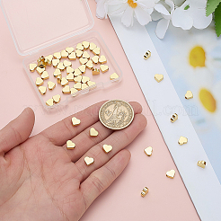 60 шт. латунные бусины с покрытием стойки KK-ME0001-68