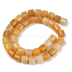 Природный Топаз нефрита бисер нитей G-G275-D04-10x10mm