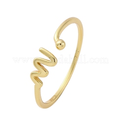 925 кольцо-манжета из стерлингового серебра для женщин RJEW-U046-05G