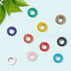 200 комплект 10-х цветных железных люверсов&nbsp;SCRA-GF0001-10B-04