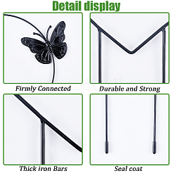4 шт. 4 стиля железных кольев AJEW-CN0002-41