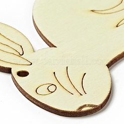 Пасхальные незаконченные украшения из натурального дерева WOOD-G010-01B