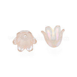 Cappucci di perline in acrilico imitazione gelatina a 6 petalo&nbsp;JACR-T002-02D