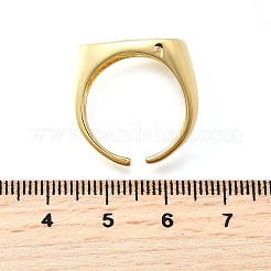 Латунные манжеты в стиле океана для женщин RJEW-F184-18G