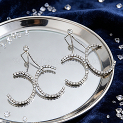 Латунные серьги-гвоздики с подвеской в виде буквы X.&nbsp;TH5434