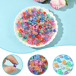 500шт акриловые бусины с УФ-покрытием&nbsp;OACR-SP0001-85C