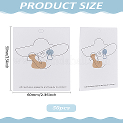 50 шт. держатель для сережек для демонстрации сережек&nbsp;CDIS-LP0001-09