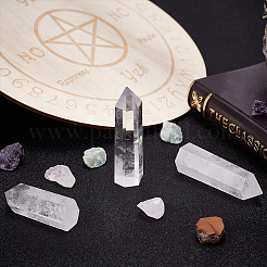 3 шт. 3-х точечная башня из натурального кварцевого кристалла DJEW-BC0001-22A