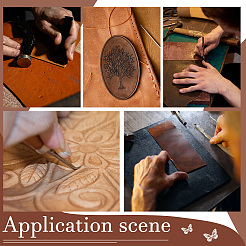 4 шт. 4 стиля инструмента для резьбы по коже из нержавеющей стали TOOL-UN0001-41