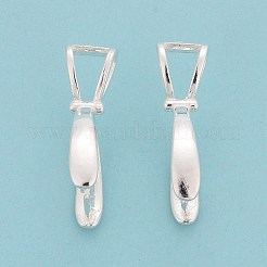 925スターリングシルバーアイスピック・ピン・ベイル  銀  22x16x6.5mm  穴：5.4x3mm  ピン：0.7mm&nbsp;STER-D035-40C-03S