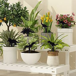 6 шт. 6 стиля пустые акриловые этикетки для растений с изображением динозавра&nbsp;AJEW-OC0005-67