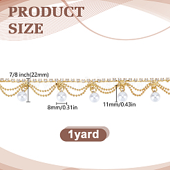 1 Yards Perlenbesatz aus Glas&nbsp;OCOR-HY0001-75