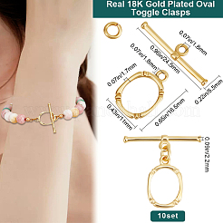 10 комплект латунных застежек-тоглов&nbsp;KK-BBC0015-83