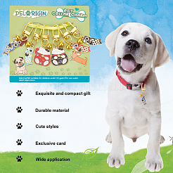 6 шт. 6 стиля эмалированная рыба из сплава и подвеска манэки-нэко HJEW-PH01618