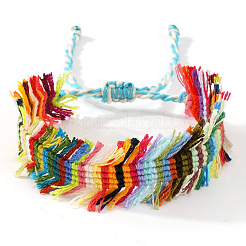 Браслеты ручной работы из полиэстерного шнура в богемном стиле для женщин.&nbsp;TI9279